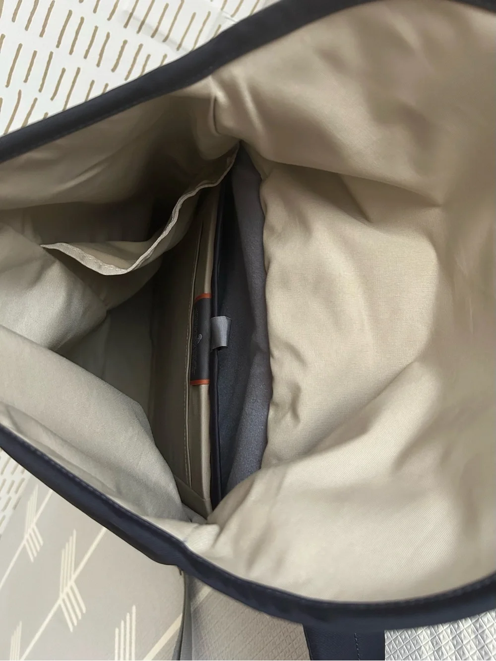 Bellroy Backpack Black Canvas Leather Trim Laptop Travel Work Bag